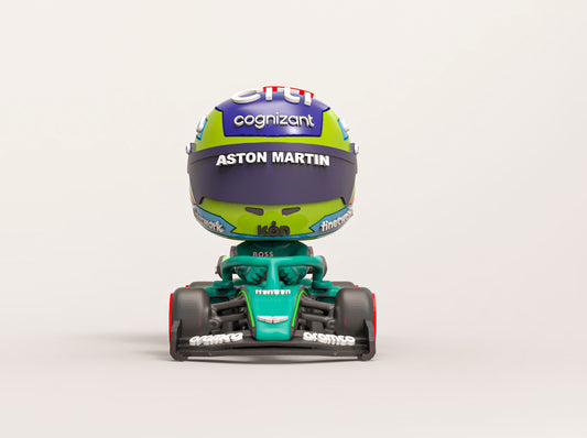Figura Coleccionable Inspirada en Fernando Alonso y su Aston Martín | Edición Limitada 2025 | Bichuelu Miniaturas