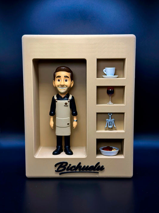 Figura Personalizada con Expositor | Encargo Único y Hecho a Medida | Regalo Original para Fans y Profesionales