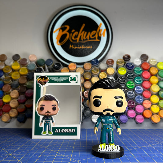 Fernando Alonso 2025 | Figura Coleccionable Inspirada en F1 2025 | Edición Exclusiva para Fans de la Fórmula 1