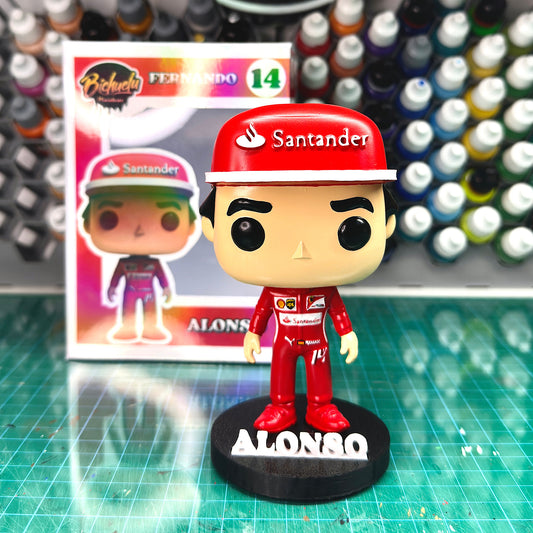 Fernando Alonso Ferrari | Figura Coleccionable Inspirada en su Etapa en la Escudería | Edición Exclusiva para Fans de la F1