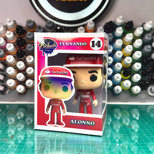 Fernando Alonso Ferrari | Figura Coleccionable Inspirada en su Etapa en la Escudería | Edición Exclusiva para Fans de la F1