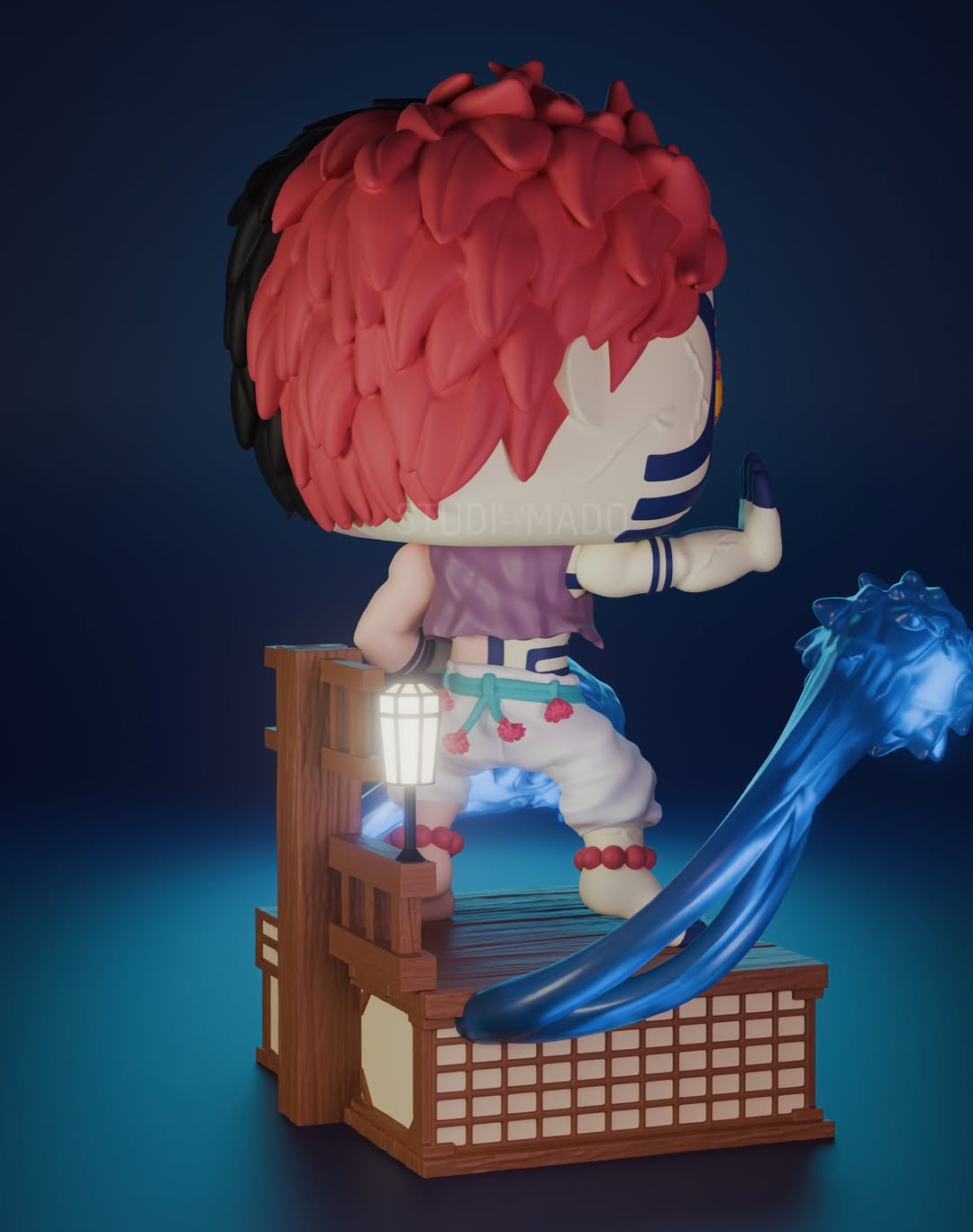 Akaza | Figura Coleccionable Inspirada en Demon Slayer | Estilo Pop Exclusivo