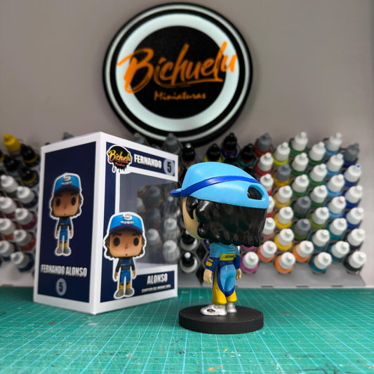 Fernando Alonso 2005 | Figura Coleccionable Inspirada en su Época Dorada en la F1 | Edición Especial para Fans del Automovilismo