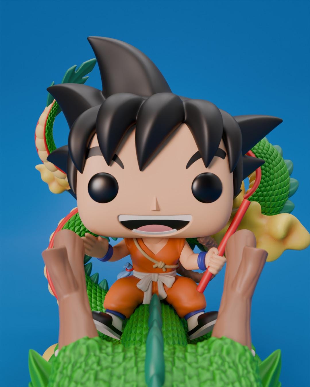 Goku and Shenron | Dragon Ball-Inspired Collectible Figure | Tribute to Akira Toriyama | Exclusive Anime Fan Edition