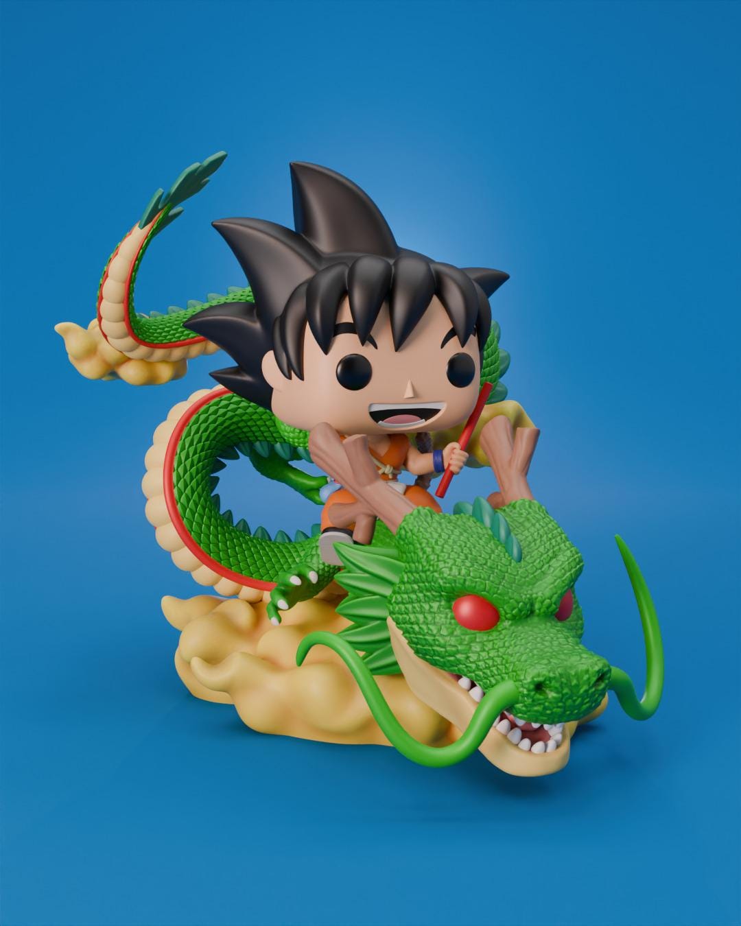 Goku and Shenron | Dragon Ball-Inspired Collectible Figure | Tribute to Akira Toriyama | Exclusive Anime Fan Edition