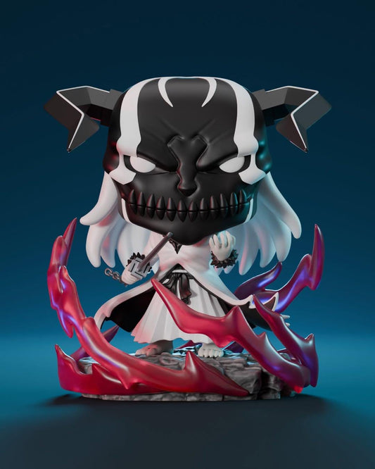 Figura personalizada de Hollow Ichigo con diseño oscuro e intenso, inspirada en Bleach.