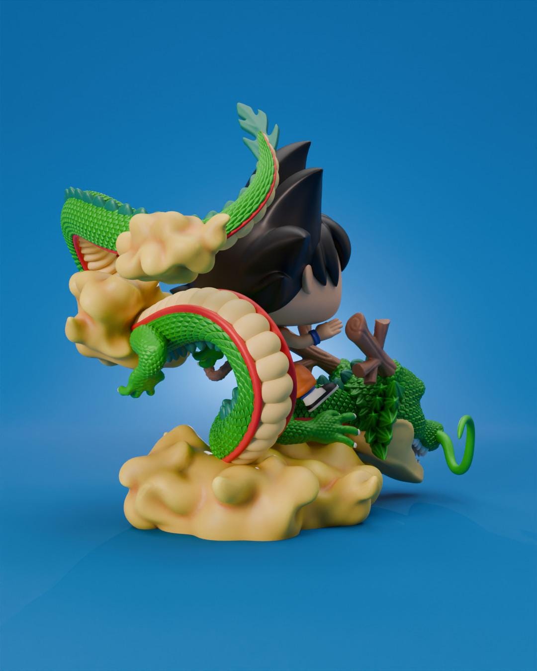 Goku and Shenron | Dragon Ball-Inspired Collectible Figure | Tribute to Akira Toriyama | Exclusive Anime Fan Edition