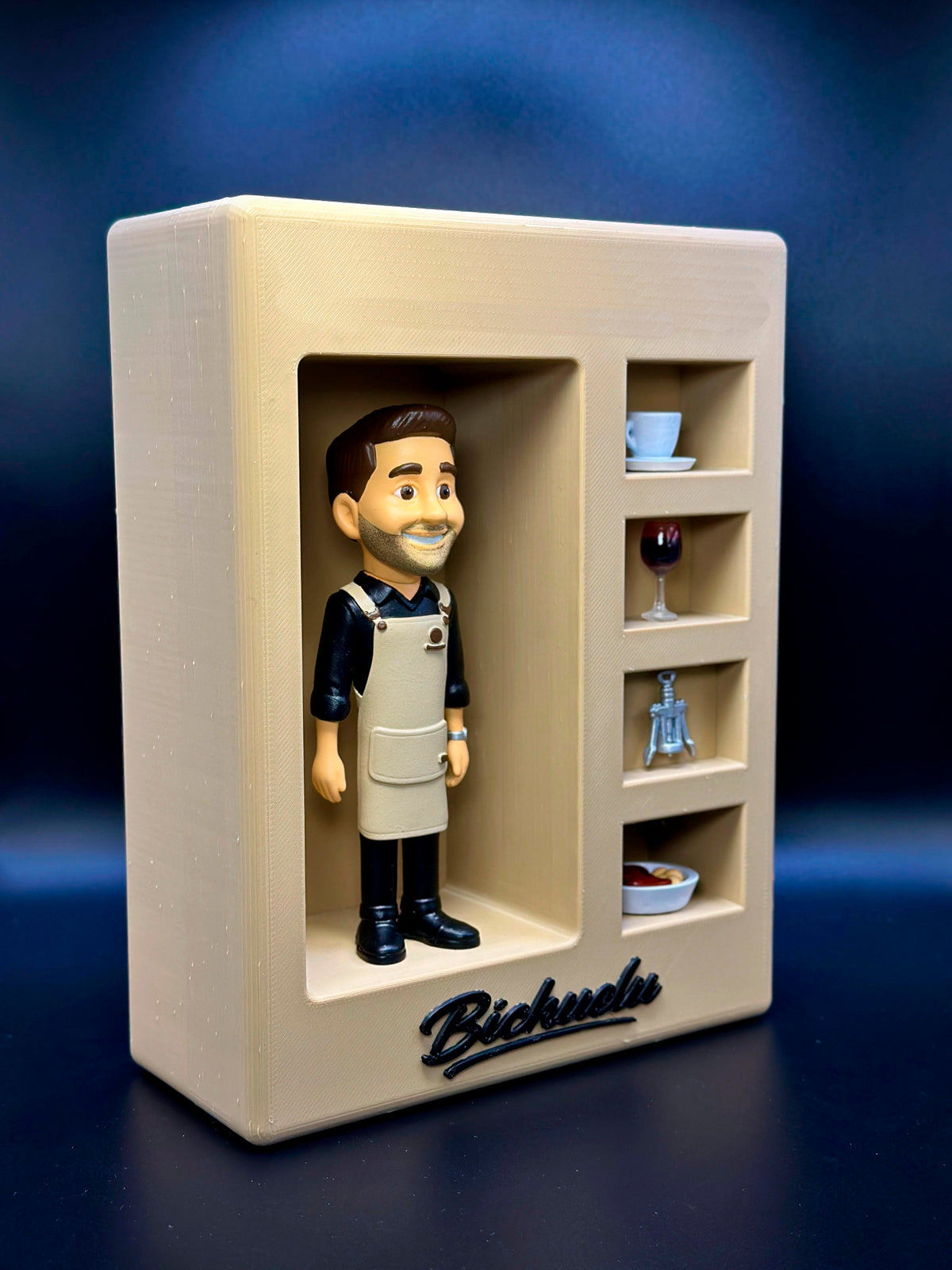 Figura personalizada con expositor