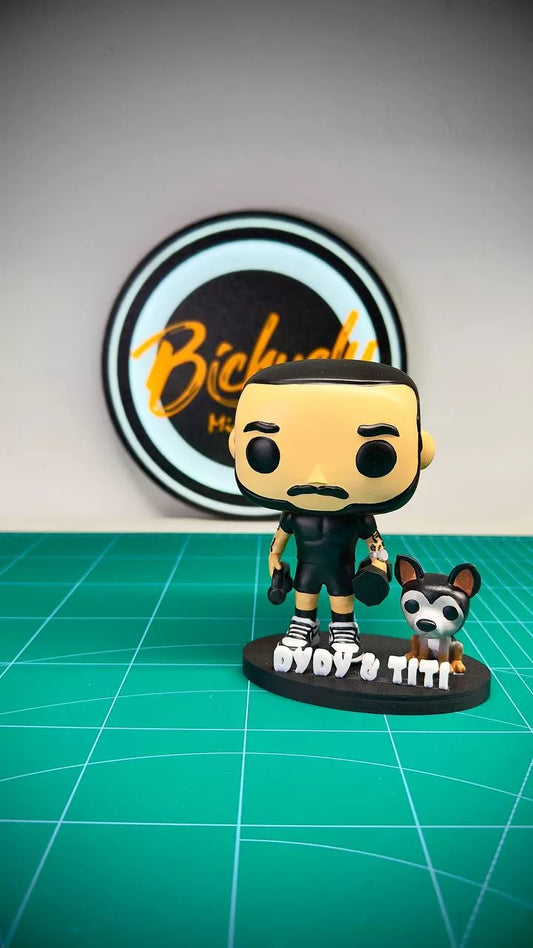 Funko Pop Chico Gimnasio y Mascota (Perro)