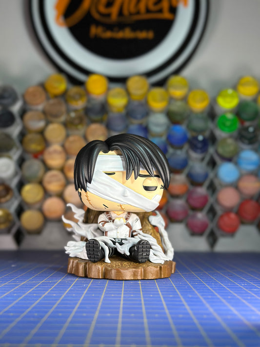 Capitán Levi Herido | Figura Coleccionable Inspirada en Attack on Titan | Edición Exclusiva