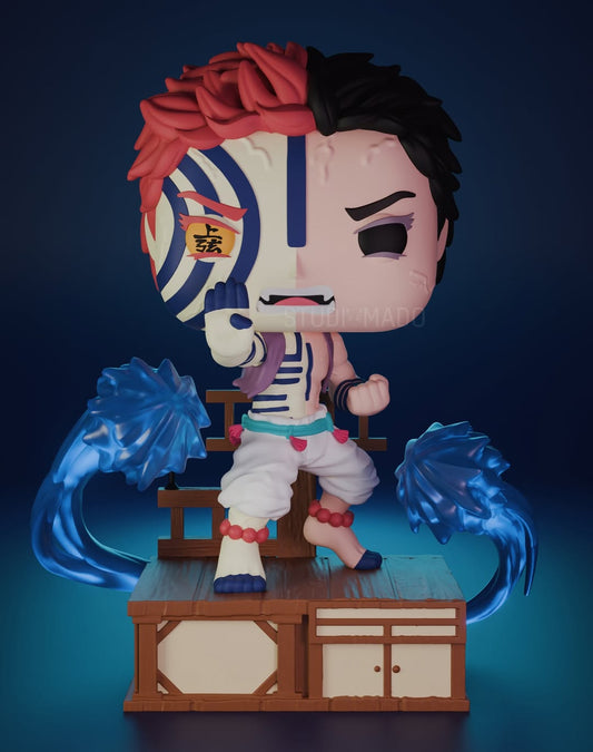 Akaza | Figura Coleccionable Inspirada en Demon Slayer | Estilo Pop Exclusivo