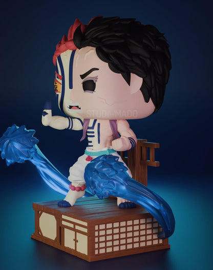 Akaza | Figura Coleccionable Inspirada en Demon Slayer | Estilo Pop Exclusivo