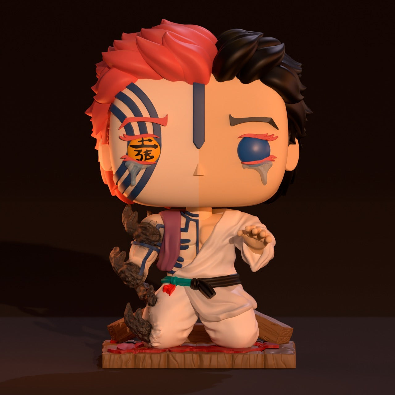 Akaza | Figura Coleccionable Inspirada en Demon Slayer | Estilo Pop Exclusivo