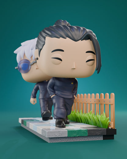Gojo & Suguru | Figura Coleccionable Inspirada en Jujutsu Kaisen | Estilo Pop Exclusivo