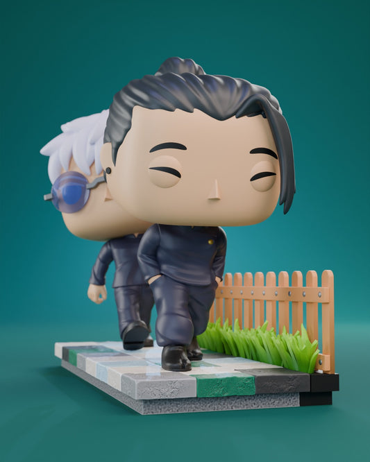 Gojo & Suguru | Figura Coleccionable Inspirada en Jujutsu Kaisen | Estilo Pop Exclusivo
