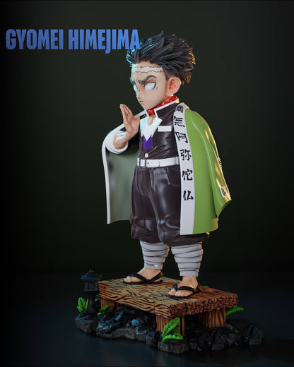 Vista lateral figura coleccionable resina anime