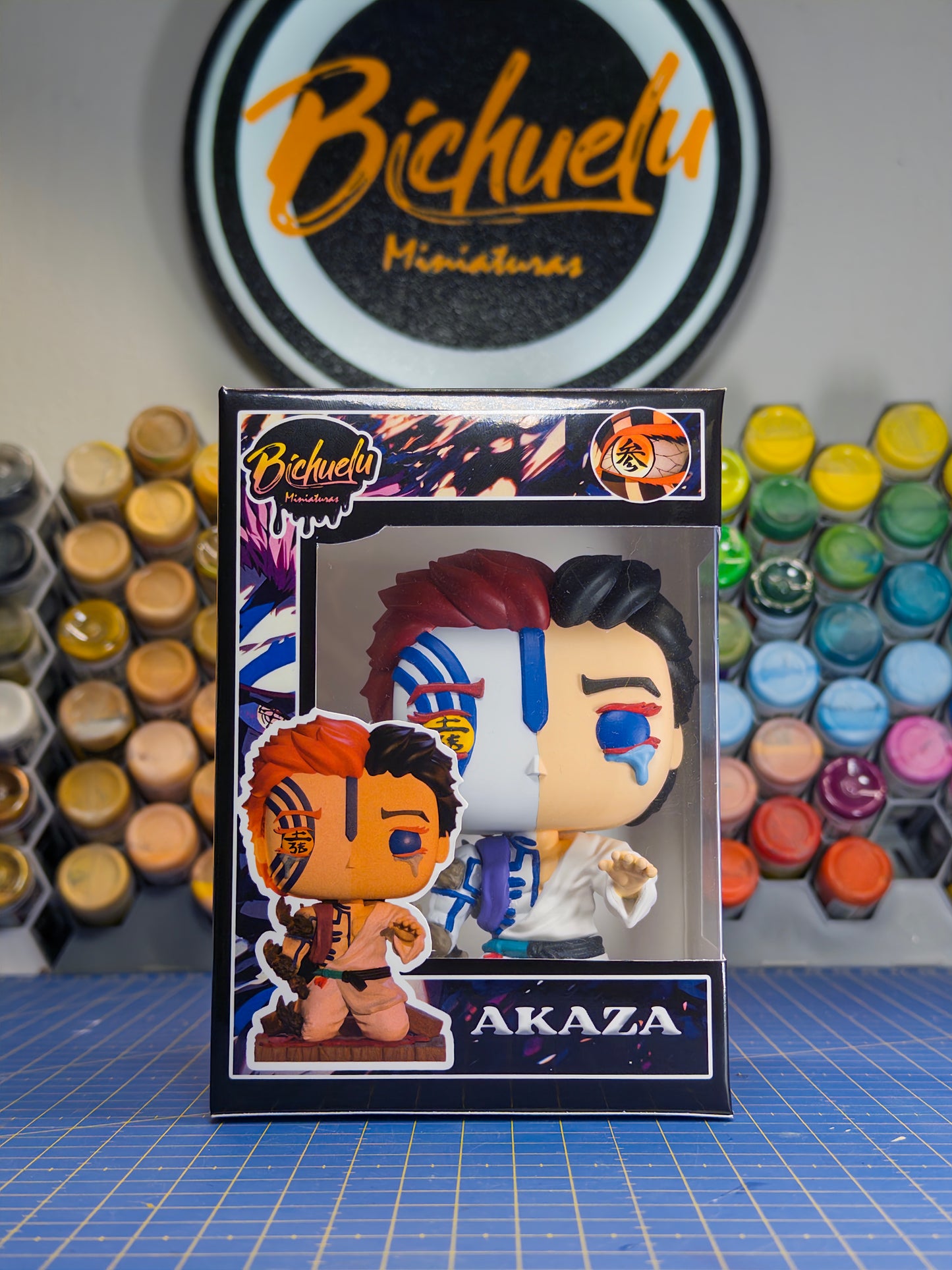 Akaza | Figura Coleccionable Inspirada en Demon Slayer | Estilo Pop Exclusivo