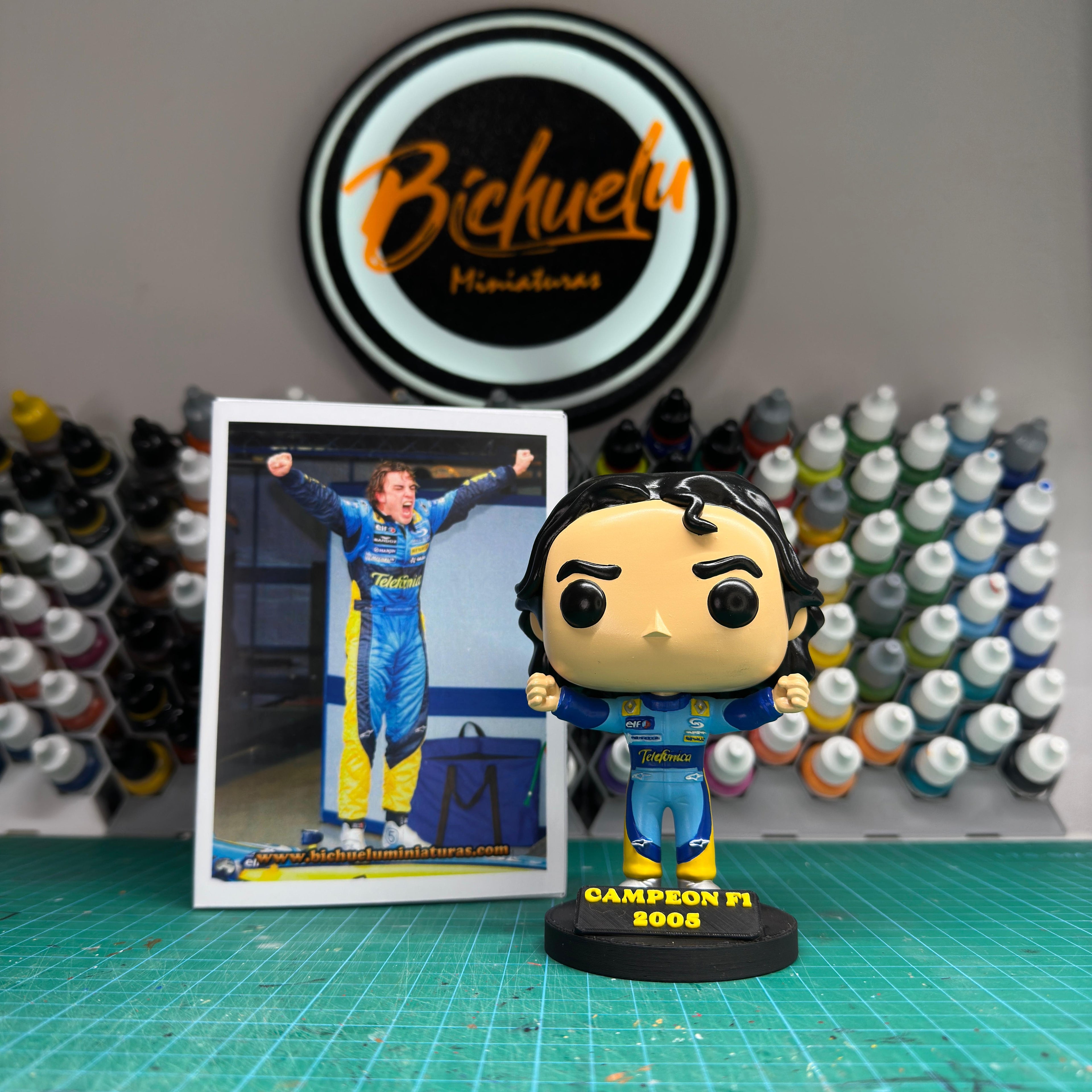 Fernando Alonso 2005 Campeón del Mundo | Figura coleccionable F1