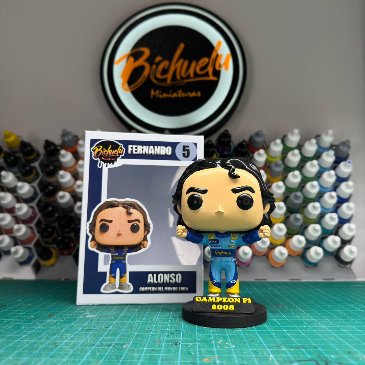Fernando Alonso 2005 Campeón del Mundo | Figura coleccionable F1