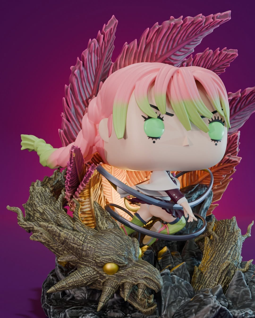 Mitsuri Kanroji | Figura Coleccionable Inspirada en Demon Slayer | Edición Exclusiva para Fans del Anime