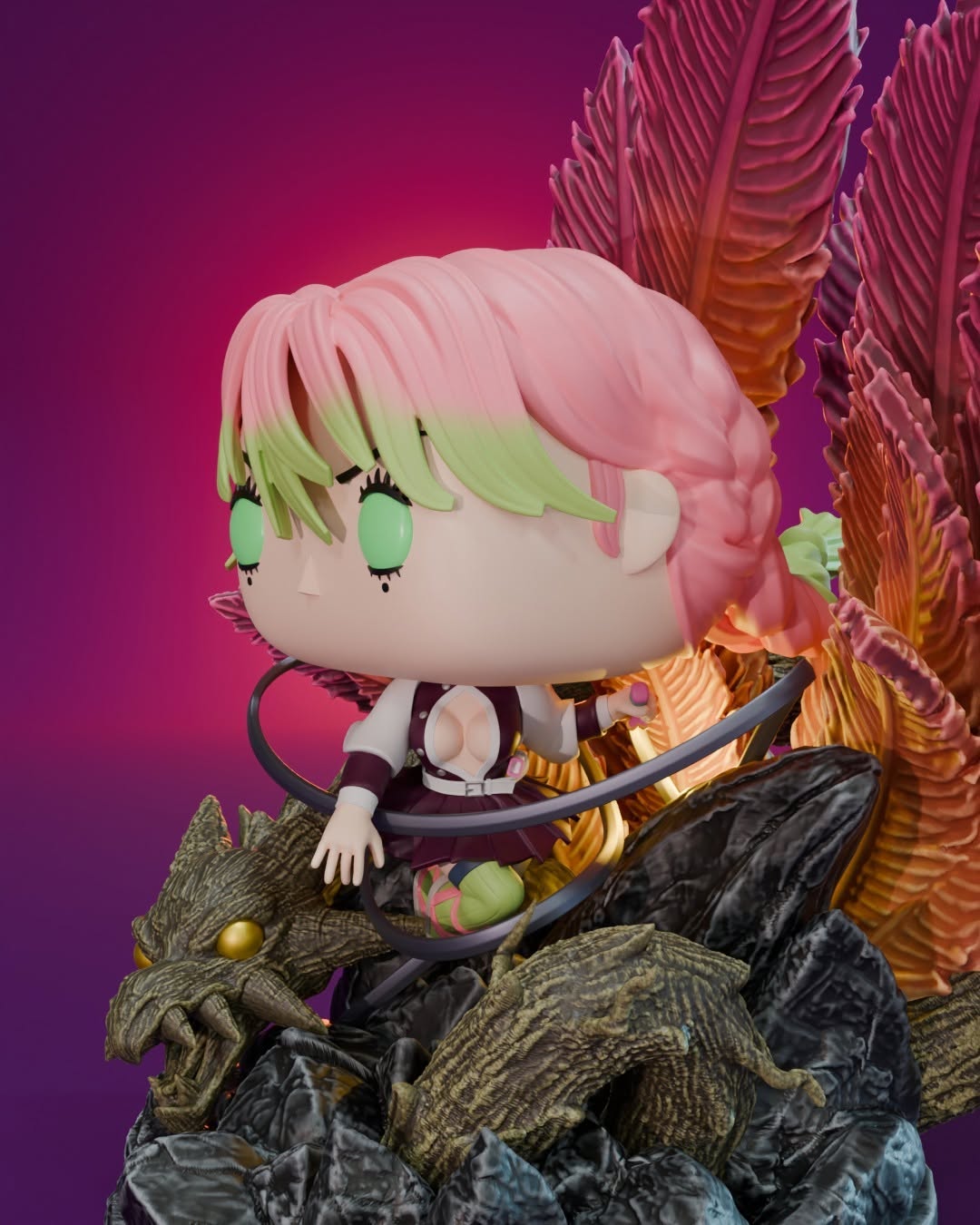 Mitsuri Kanroji | Demon Slayer-Inspired Collectible Figure | Exclusive Anime Fan Edition