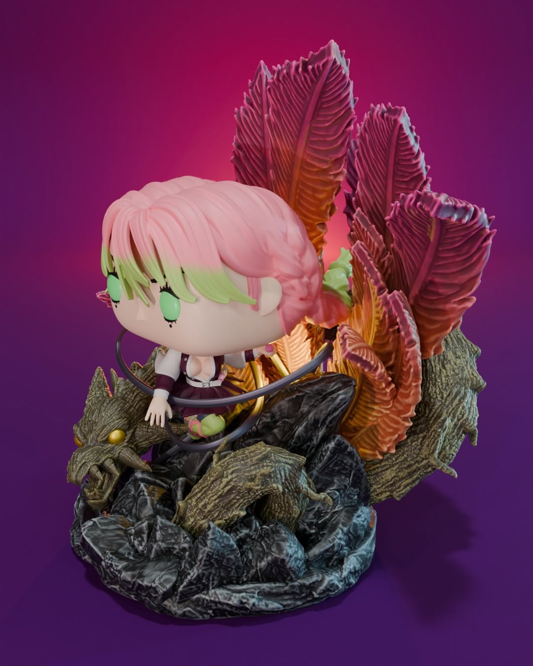 Mitsuri Kanroji | Figura Coleccionable Inspirada en Demon Slayer | Edición Exclusiva para Fans del Anime