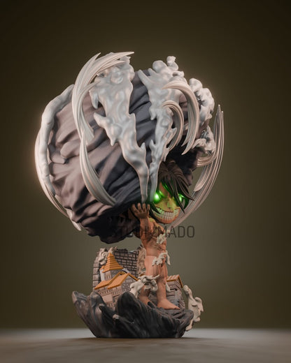 Eren Yeager Titan | Figura Coleccionable Inspirada en Attack on Titan (Ataque a los titanes) | Estilo Pop Exclusivo