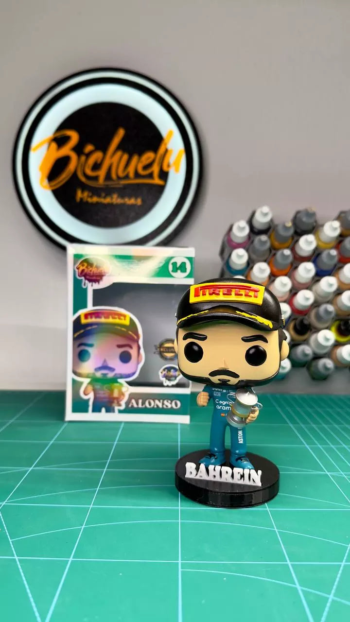 Fernando Alonso (EDICION EXCLUSIVA Bahrain 2024) | Figura coleccionable F1