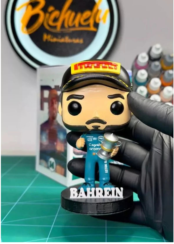 Fernando Alonso (EDICION EXCLUSIVA Bahrain 2024) | Figura coleccionable F1