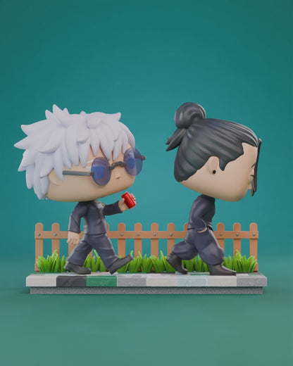 Gojo & Suguru | Figura Coleccionable Inspirada en Jujutsu Kaisen | Estilo Pop Exclusivo