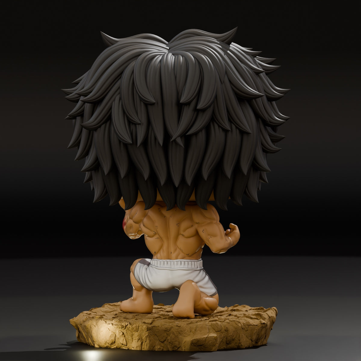 Figura coleccionable inspirada en Tokita Ohma de Kengan Ashura, vista trasera